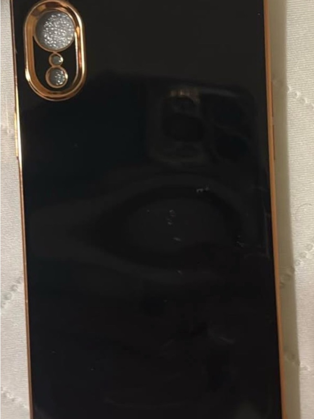 Premium Black & Gold Decorative Phone Case - Slim Protective Cover